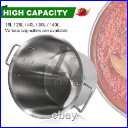 40L Automatic Sauce Stir Frying Machine With Lid Hot Pot Stockpot Electric Mixer