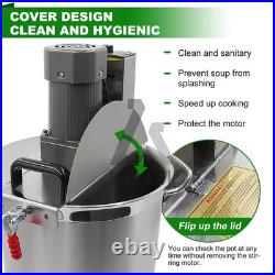 40L Automatic Sauce Stir Frying Machine With Lid Hot Pot Stockpot Electric Mixer