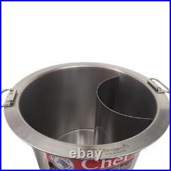40 cm Pot 2 Channels+Lid Noodle Soup Stockpot Zebra Stainless Steel High-Quality