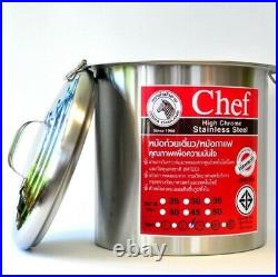 40 cm Thai noodle soup pot Zebra Stainless Steel Stock pot Chef Model + Tracking
