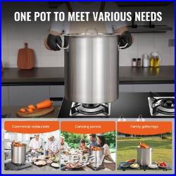 42 Quart Stainless Steel Stockpot Heavy Duty Commercial Grade Multipurpose