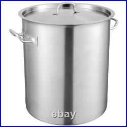 42 Quart Stainless Steel Stockpot Heavy Duty Commercial Grade Multipurpose