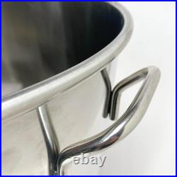 44-Qt Stainless Stockpot with Basket for Boils, Steaming, Gumbo & Stews