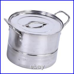4PC Stainless Steel Stock Pot Set For Induction Cooking