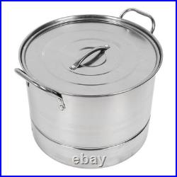 4Pcs Stockpot Set Stainless Steel Cooking Soup Stock Pot With Lid For Home