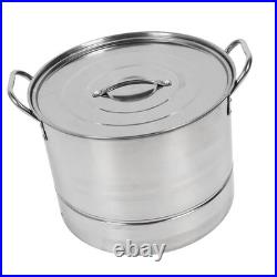 4Pcs Stockpot Set Stainless Steel Cooking Soup Stock Pot With Lid For Home