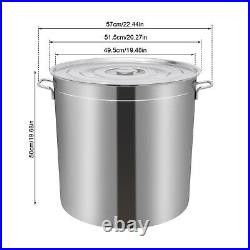 50L/52.8Qt Stock Pot Stainless Steel Stock Pot Kitchen Cooking Pot with Basket 50L/52.8Qt Stock Pot Stainless Steel Stock Pot Kitchen Cooking Pot with Basket