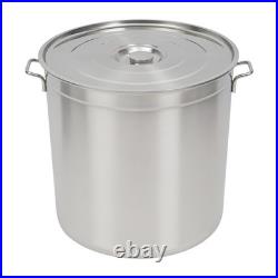 50L/52.8Qt Stock Pot Stainless Steel Stock Pot Kitchen Cooking Pot with Basket
