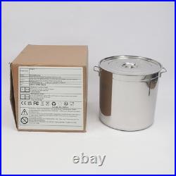 50L/52.8Qt Stock Pot Stainless Steel Stock Pot Kitchen Cooking Pot with Basket