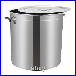 50L/52.8Qt Stock Pot Stainless Steel Stock Pot Kitchen Cooking Pot with Basket 50L/52.8Qt Stock Pot Stainless Steel Stock Pot Kitchen Cooking Pot with Basket