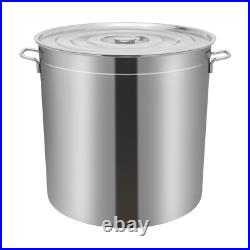 50L/52.8Qt Stock Pot Stainless Steel Stock Pot Kitchen Cooking Pot with Basket