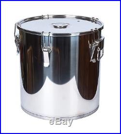 50L Stock pot fermenter stainless steel bucket with clips for BEER wine brew lid