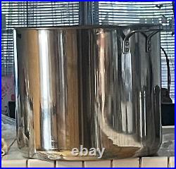 50 gallon Stainless Steel Stockpot w Steaming Rack Princess Houses Pre owned