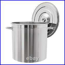 52L/55QT Stock Pot Stainless Steel Large Kitchen Soup Pot Big Cooking Restaurant 52L/55QT Stock Pot Stainless Steel Large Kitchen Soup Pot Big Cooking Restaurant