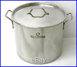 52 QT Quart 13 Gal Stainless Steel Stock Pot Beer Brew Kettle withlid BA76-52 NOTE