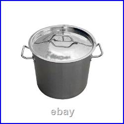 5 Pc Stainless Steel Stock Pot Steamer Pot Vaporera Kettle 20 24 32 40 52QT