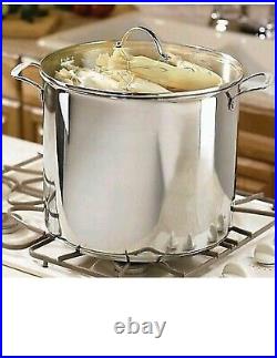 6668 princess house heritage stainless 30-qt. Stockpot and steaming rack tamales
