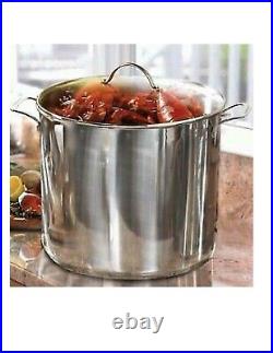6668 princess house heritage stainless 30-qt. Stockpot and steaming rack tamales
