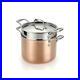 6_Qt_Hammered_Copper_Stock_Pot_Pasta_Set_Cast_Stainless_Steel_Handles_Rustic_New_01_bdil
