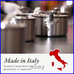 6 Qt Stainless Steel Stock Pot with Lid Professional 5 Ply Cookware