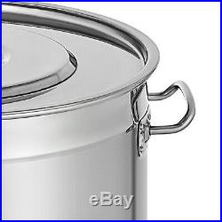 6 Size Stainless Steel Home Brew Kettle Brewing Stock Pot Beer with Thermometer