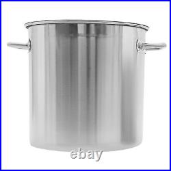 78 Quart Stock Pot Stainless Steel Large Kitchen Soup Big Cooking Steaming Fryer