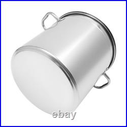 78 Quart Stock Pot Stainless Steel Large Kitchen Soup Big Cooking Steaming Fryer