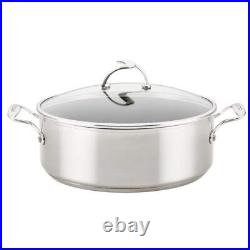 7.5 Qt. Silver Stainless Steel Stock Pot With Lid