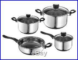 7 Pcs Pots & Pans Cook Ware Set-Stainless Steel Professional Grade-Non Toxic
