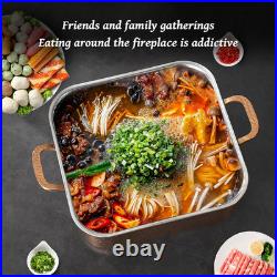 7 QT Hammered Copper Stock Pot Induction & Dishwasher Safe Rose Gold Cookware