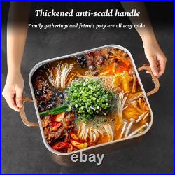 7 QT Hammered Copper Stock Pot Induction & Dishwasher Safe Rose Gold Cookware