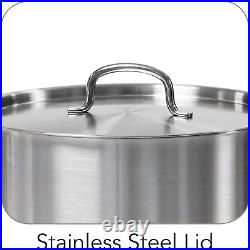 80117/581DS 24 Qt. Stainless Steel Covered Stock Pot, Quarts