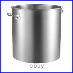 84QT Stainless Steel Stockpot Cooking Kitchen Sauce Pot with Basket Lid Handle