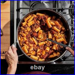 8QT Hybrid Nonstick Braiser Stock Pot with Lid, Induction Compatible Cookware 8QT Hybrid Nonstick Braiser Stock Pot with Lid, Induction Compatible Cookware