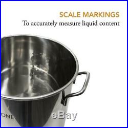 8 Gal. 32 Qt. Stainless Steel Beer Brew Kettle Stock Pot
