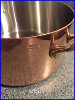 8 Mauviel M150B M'Heritage Cuprinox Copper Pot withLid 3.3qt 6522.20 Sur La Table