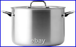8 QT Stainless Steel Stock Pot with Lid Stew & Soup Pot with Handles Large P 8 QT Stainless Steel Stock Pot with Lid Stew & Soup Pot with Handles Large P
