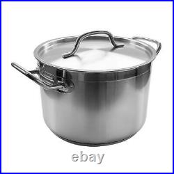 8 Qt Stainless Steel Stock Pot withCover