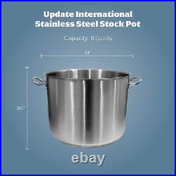 8 Qt Stainless Steel Stock Pot withCover