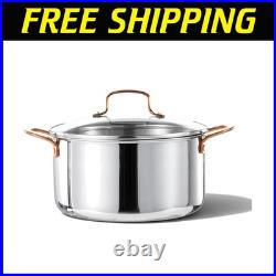 8 Qt Stainless Steel Stockpot for All Stovetops