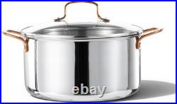 8 Qt Stainless Steel Stockpot for All Stovetops