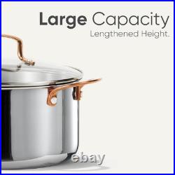 8 Qt Stainless Steel Stockpot for All Stovetops