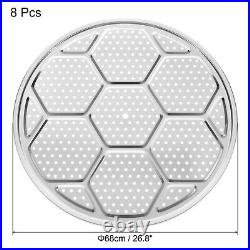 8pcs Stainless Steel Steamer Rack 26.8 Inch Round Stock Pot Steaming Tray