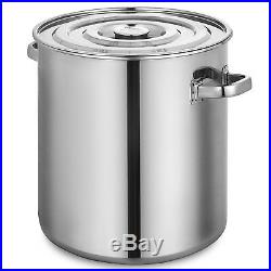 95QT Stainless Steel Stock Pot Brewing Beer Kettle 90L Commercial Quart Covered