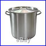 98L tall body stainless steel stock pot with compound bottom