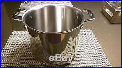 ALL CLAD 7 QT COPPER CORE Stainless Steel STOCK POT with LID and BOX quart