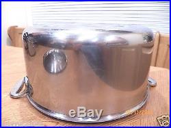 ALL CLAD 8 QT Quart Stock Pot with Lid Stainless Steel Induction