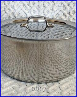 ALL CLAD 8 Qt (7.5L) Polished Stainless Steel Stock Pot and Lid NEW! Made in USA