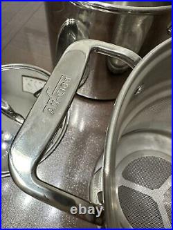 ALL-CLAD 8 Quart Pasta Pot with Perforated Steel Insert Lid 3 Piece Set Pentola