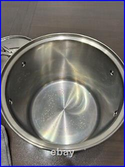 ALL-CLAD 8 Quart Pasta Pot with Perforated Steel Insert Lid 3 Piece Set Pentola